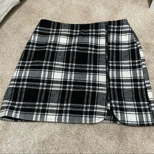 Hollister Co. Plaid Wool Skirt